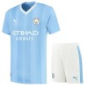 Maillot de Supporter Manchester City 2023-24 Domicile Pour Enfant